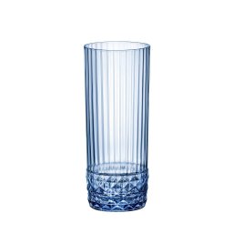 Set 6 pahare long drink Bormioli America '20s Sapphire Blue 400 ml