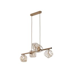 Lustră suspendată pe cablu LAVA, 5xG9/8W/230V, bej/bej fumuriu