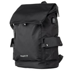 Rucsac Laptop HAVIT H0033, Impermeabil, Rezistent la șocuri, Port USB, 300x160x450 mm, Negru