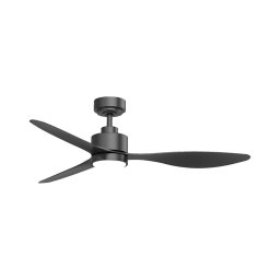 Ventilator LED dimabil de tavan Aigostar LED/20W/230V 2700-6500K 132 cm negru + telecomandă