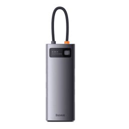 Hub 6in1 Baseus StarJoy Series, USB-C to 3x USB 3.0 + HDMI + USB-C PD + RJ45