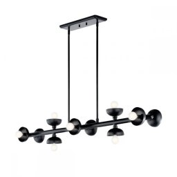 Candelabrul Palta KL-PALTA-LP10-BK, 10xE14, L1219cm, negru