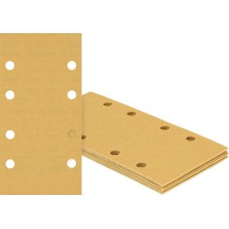 Set hartie abraziva pentru lemn si vopsea, 80 x 133 mm, 8 gauri, granulatie 180