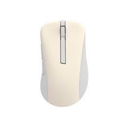 Mouse Marshmallow MD102 – Office, dual‑mode (2.4 GHz + BT), DPI ajustabil (2 trepte), clickuri silențioase, compact, alb „Oat Milk”
