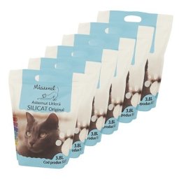 Pachet Economic Set 6 x MIAUNEL Silicat pisici Original 3.8 L