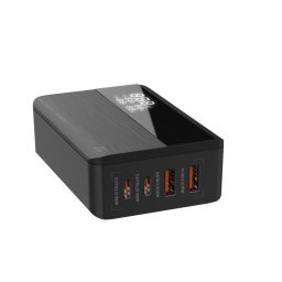 Incarcator retea Serioux 100W GAN Quick Charge, Intrare: 100-240V~ 50/60Hz 2.5A Max , C1 Ieșire: 5V/3A, 9V/3A, 12V/3A, 15V/3A, 20V/5A 100W Max , PPS:3.3-21V/5A, C2 Ieșire: 5V/3A, 9V/3A, 12V/3A, 15V/3A, 20V/5A 100W Max, PPS:3.3-21V/5A, A1 Ieșire: 5V/3A, 9V