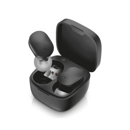 Aligator TWS05 – Căști wireless Pods LITE, carcasă 200 mAh + 2 x 30 mAh (căști), grad de protecție IP30, negru