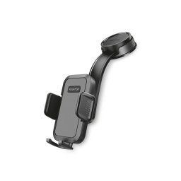 Aligator HA25 - Suport auto pentru telefon cu braț flexibil, negru