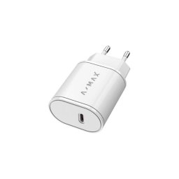Adaptor de încărcare rapidă Aligator AX0001V A-MAX Power Delivery 20W USB-C, alb