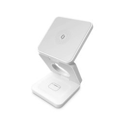 Aligator AMS09WT - Stație de încărcare wireless MagSafe 3-în-1, 15W, albă