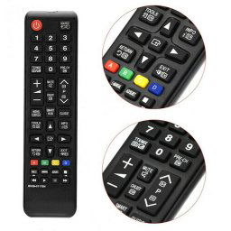 Telecomanda originala Samsung TM1240A Smart TV, BN59-01175N, 44 butoane, infrarosu, neagra