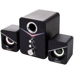 Boxe Spacer Gaming 2.1, RMS: 11W (2 x 3W + 5W), Negru