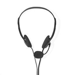 Casti PC, Nedis, Jack 3,5 mm, Cablu 2.0 m, Negru (CHST100BK)