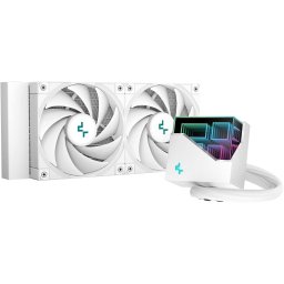 Cooler procesor cu lichid Deepcool LT520 alb iluminare aRGB, Alb