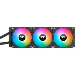 Cooler PC Thermaltake TH360 V2 Ultra, iluminare RGB, 3x 130mm, display LCD, 2000 rpm, PWM, Negru