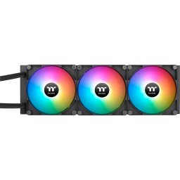 Cooler CPU Thermaltake TH420 V2 aRGB, iluminare ARGB, 3x140 mm, 1800 rpm, PWM, Negru