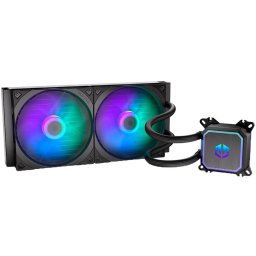 Cooler CPU Endorfy Navis F280 ARGB, iluminare ARGB, 2 x 140mm, Racire cu lichid, Negru