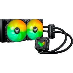 Cooler CPU AIO Asus TUF LC II 240 aRGB, 2x 120mm TUF GAMING, Racire cu lichid, AURA SYNC, Negru