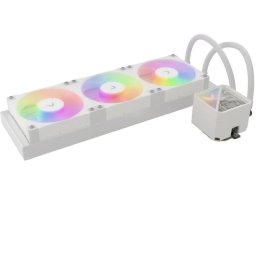 Cooler CPU Valkyrie V360 Lite ARGB, racire cu apa, 3 ventilatoare, Alb