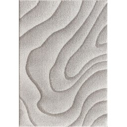 Covor Model Aria AR05, Marime 160x230cm , Bej Crem, Inaltime Fir 17 mm, Antialergic, Polipropilena, Living, Dormitor, Sufragerie, Trafic Intens