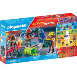 Playmobil Act!on Heroes PM71468 - Creeaza propria figurina, pompieri (#71468)