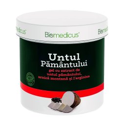 Gel de Masaj cu Extract de Untul Pământului, Arnica Montana și L-Arginină - Biomedicus, 250ml
