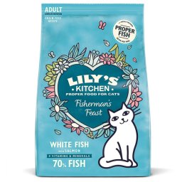 Lily's Kitchen Cat Fisherman's Feast Peste Alb cu Somon, 800 g