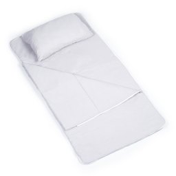 Sac de dormit de bumbac cu perna si fermoar 140x75 cm Nativo Dreams Gri