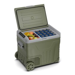 Klarstein PolarForce 50L răcitor cu compresor| Panou LCD, iluminat, off-road, protecție baterie, 12V/230V (ICE4-PortFridge50-GN)