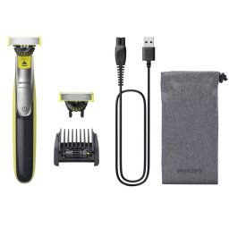 Aparat De Ras Philips OneBlade 360 QP2734/31 Cu Folie Trimmer Umed Si Uscat Acumulator Gri/Lime