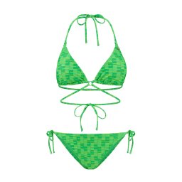 Shiwi Costum de baie două piese 'Liz' galben / verde / verde deschis