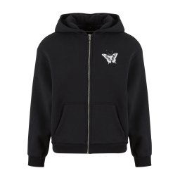 MT Upscale Hanorac 'Let‘s Get Lost' negru / alb