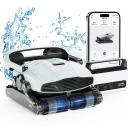 Robot curatare piscine Xiaomi Lydsto P1, 150W, SMART, Pana la 180 m², 3 L, 3 perii, Timer, Alb