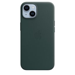Husa Case iPhone 14 leather MagSafe - Forest Green