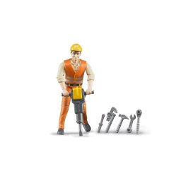Bruder bworld Construction worker with accessories (60020)