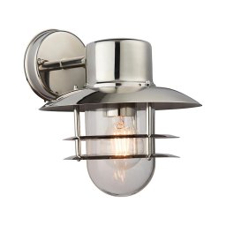 Endon 74703 - Aplica de perete pentru exterior JENSON, 1xE27/40W/230V, IP44, crom lucios