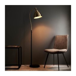 Endon 98748 - Lampadar FRANKLIN 1xE27/10W/230V alamă/negru