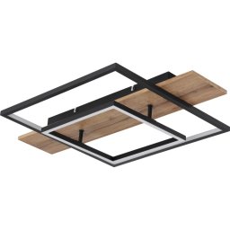 Globo 67289D - Plafonieră LED dimabilă VANNI LED/24W/230V maro/negru