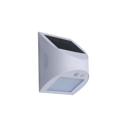Aplica solară de perete cu senzor, LED, 3W, 3,7V, 1200 mAh, IP54, alb