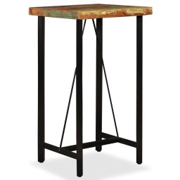 Masa de bar, 60 x 60 x 107 cm, lemn masiv reciclat GartenMobel Dekor
