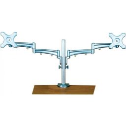 Suport pentru 2 x monitor LCD VESA 75/100 cu inaltime ajustabila separat, montare masa, Value 17.99.1134