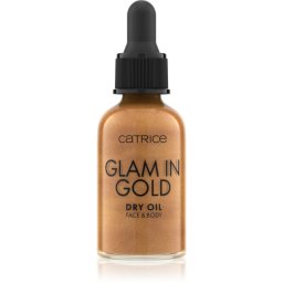 Catrice Glam In Gold Dry Oil ulei pentru stralucire pentru fata si corp culoare 010 Stay Golden! 30 ml