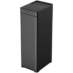 RESIGILAT: Cos de Gunoi cu Senzor Automat Negru Gadgetry, Capacitate 50L, cu Capac Glisant Anti-Miros, Generator de Ioni Negativi pentru Purificare a Aerului, si o Deschidere/Inchidere Silentioasa.