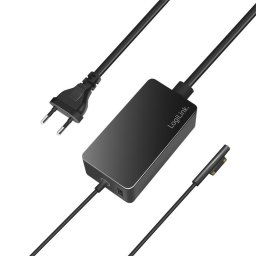 ALIMENTATOR retea 220V LOGILINK, pentru Microsoft Surface, compatibil cu Pro si Laptop/Go/Book, 65W, USB 5V/4A, 1.5m, negru, "PA0309" (timbru verde 0.18 lei)