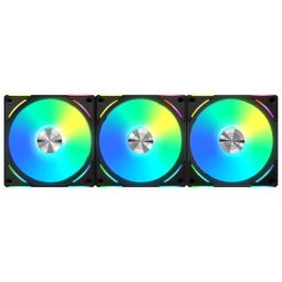 LIAN LI UNI FAN AL V2 120mm 3 bucăţi set control negru