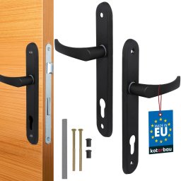 Set de mânere de ușă 90 negru