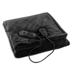 Klarstein Columbo XL, Pătură încălzită 120W, lavabila, 180x130, Microplush, neagra (HZD2-Dr.Watson-XL-BK)