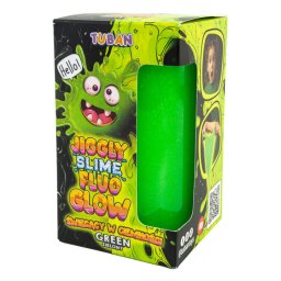 Set diy experimente jiggly slime fluo glow , verde 430 g