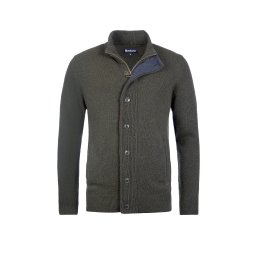 BARBOUR Jachetă Essential Patch Zip Through Knitted Jumper MKN0731 gn73 dusty green