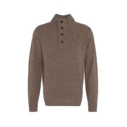 BARBOUR Pulover Essential Patch Half Zip Knitted Jumper MKN0585 st71 dark stone